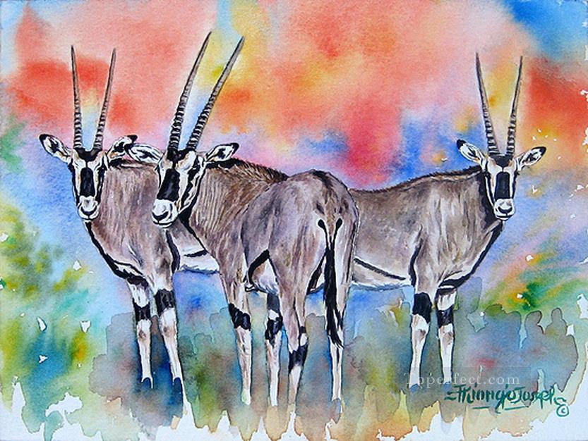 Oryx from Africa Oil Paintings
